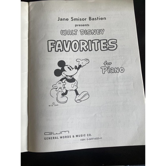 Vintage Walt Disney Favorites for Piano - Jane Smisor Bastien - Picture 4 of 4